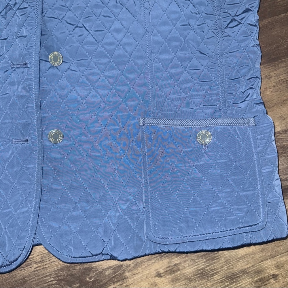 Talbots Women’sLight Blue Quilted Vest - Picture 3 of 8